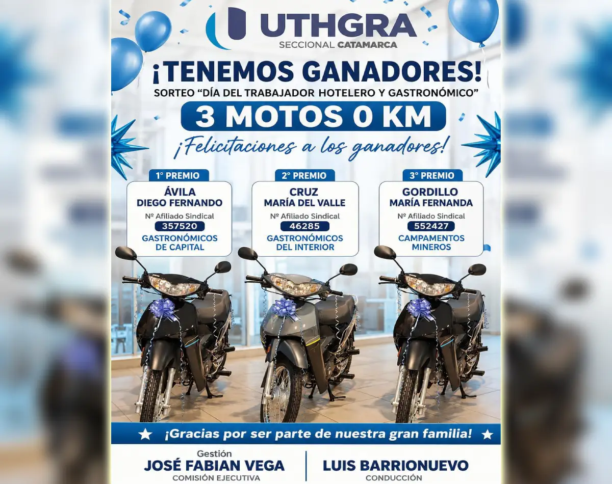 ¡YA TENEMOS A LOS GANADORES!